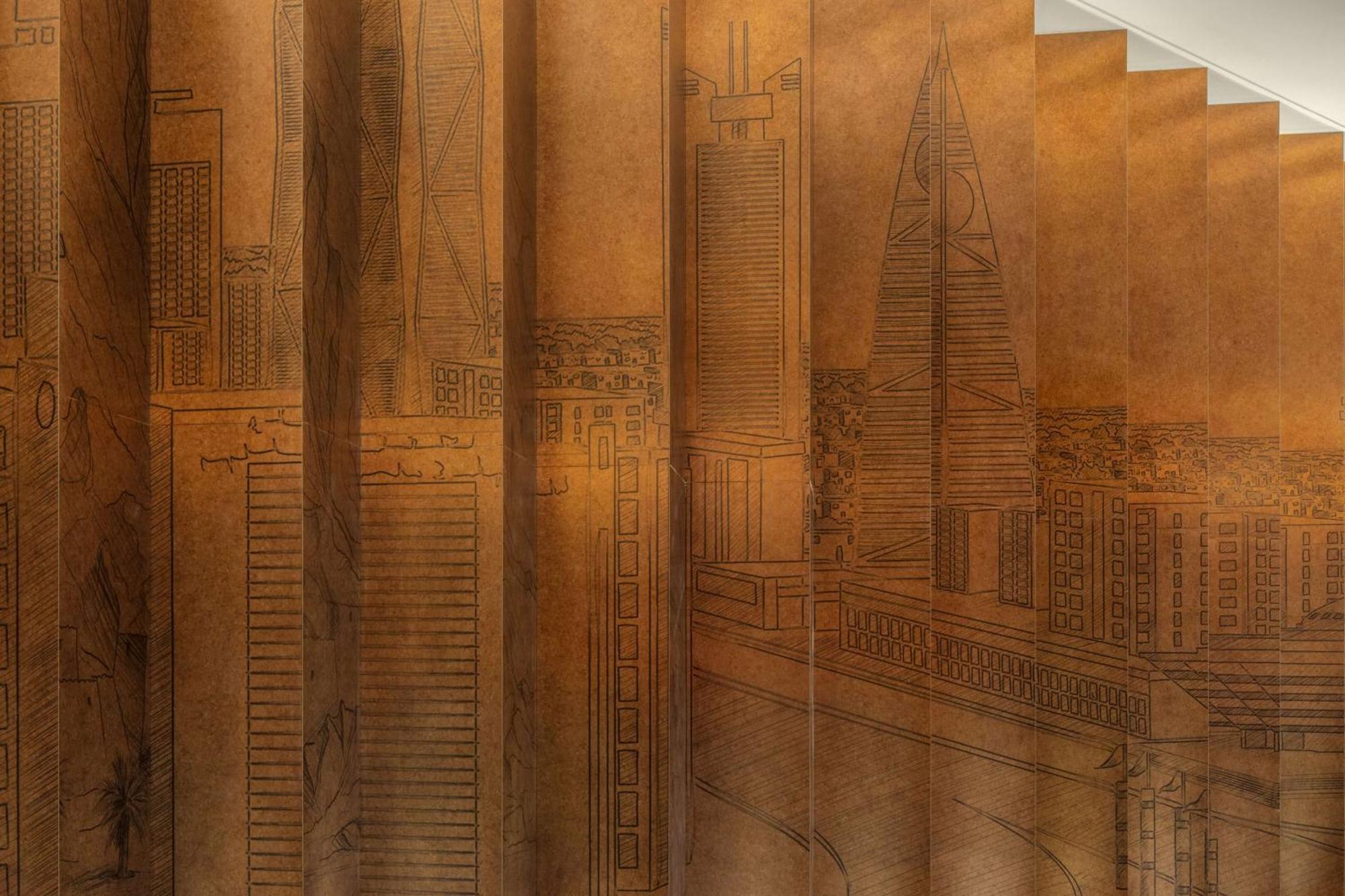 Hyatt Regency Riyadh Olaya Εξωτερικό φωτογραφία Detail of the 1930s mural by Charles Sprague Pearce